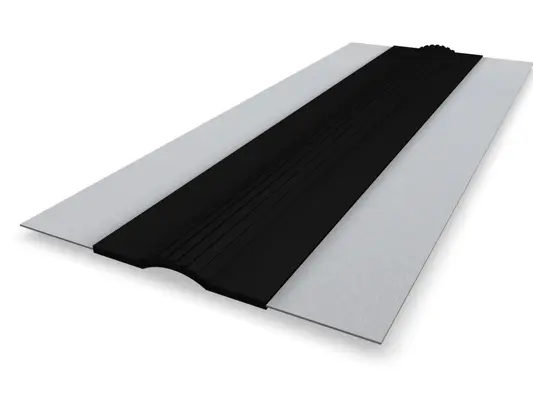 PREFA Saumrinnendila, aluminiu, negru, 6.000 x 375 mm, soluție de etanșare de înaltă calitate pentru instalarea jgheaburilor.