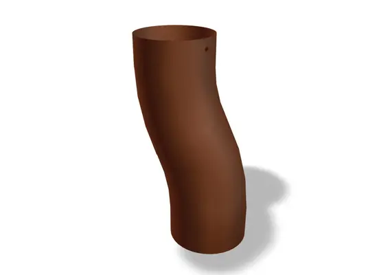 PREFA Sockelknie, disponibil în dimensiunile Ø 80, 100, 120 și 150 mm, permite instalarea flexibilă și stabilă a conductelor în sistemele de drenaj al acoperișurilor și în sistemele de fațadă.