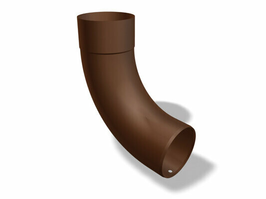 Cotul PREFA de 85°, disponibil în dimensiunile Ø 60, 80, 100 și 120 mm, permite o schimbare eficientă și sigură a direcției în sistemele de scurgere.