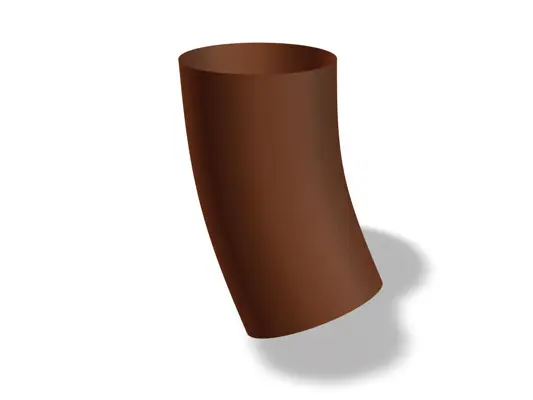 Cotul PREFA de 40°, disponibil în dimensiunile Ø 60, 80, 100 și 120 mm, asigură schimbări ușoare de direcție în sistemele de drenaj al acoperișurilor și fațadelor.