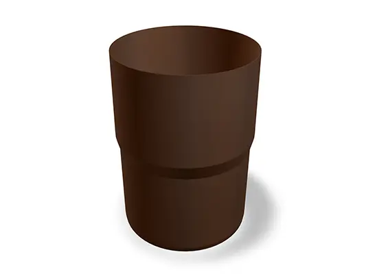 Racorduri pentru țevi PREFA, disponibile în dimensiunile Ø 60, 80, 100, 120 și 150 mm, ideale pentru conectarea țevilor în sisteme de acoperișuri și fațade.