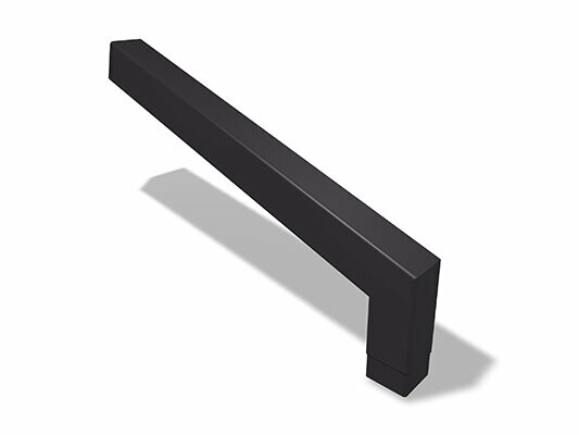 Cot PREFA cu profil pătrat 72° (lung), disponibil în dimensiunile 80 și 100 mm, cu dimensiuni de 1.000 x 196 mm (vizibile).