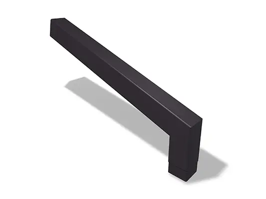 Cot PREFA cu profil pătrat 72° (lung), disponibil în dimensiunile 80 și 100 mm, cu dimensiuni de 1.000 x 196 mm (vizibile).