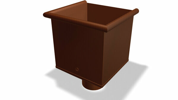 Căminul colector de apă PREFA, disponibil în dimensiunile Ø 80, 100, 120 și 150 mm, servește colectării și devierii ghidate a apei pluviale în sistemele pluviale.