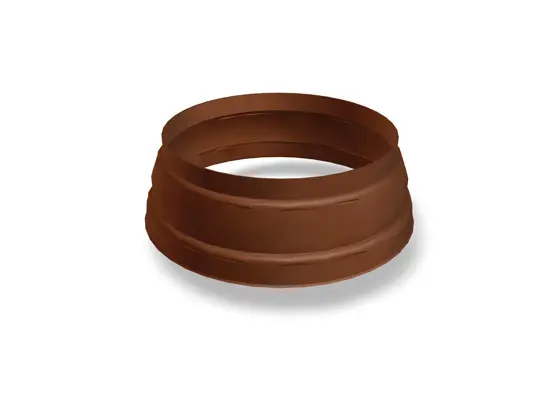 Capac pentru țeavă verticală PREFA, maro, 60/115, 80/115, 100/115, 100/150, 120/150 mm, închidere perfectă pentru montarea pe țeava de scurgere